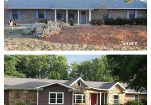 Remodel Plans for Ranch Style House before and after Exterior Renovation Ranch House Remodel