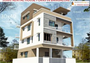 Rental Home Plans 30×40 House Plans In Bangalore for G 1 G 2 G 3 G 4 Floors