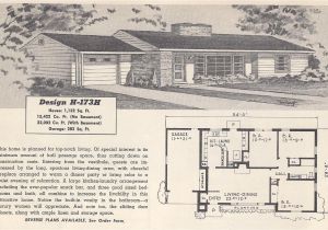 Retro Home Plans Vintage House Plans 173h