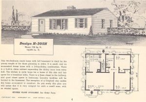 Retro Home Plans Vintage House Plans 305h