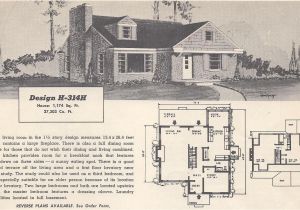 Retro Home Plans Vintage House Plans 314h