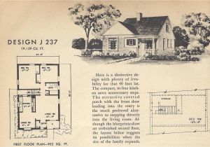 Retro Home Plans Vintage House Plans J237