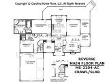 Reverse Floor Plan Home Reverse Floor Plan Midsize Contemporary Ranch Style Home