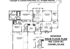 Reverse Floor Plan Home Reverse Floor Plan Midsize Contemporary Ranch Style Home