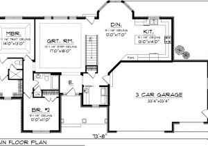 Reverse Ranch House Plans House Plan 73148 at Familyhomeplans Com