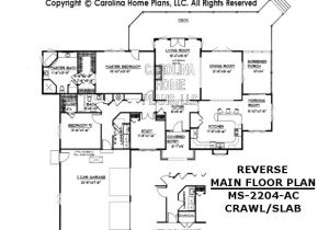 Reverse Ranch House Plans Midsize Contemporary Ranch Style Home Plan Ms 2144 Ac Sq