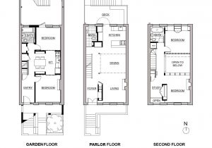 Row Home Floor Plan Brownstone Row House Floor Plans
