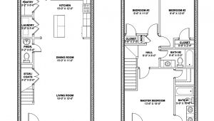 Row Home Floor Plan Rowhouse Plans Find House Plans