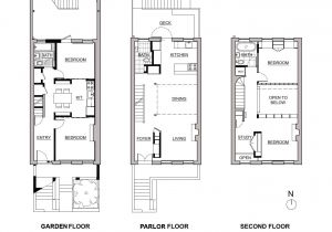 Row Home Floor Plans Brownstone Row House Floor Plans