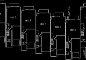 Row Housing Plans Narrow Row House W Large Master Open Living area Sv 726m Row Housing Plans Narrow Row House W Large Master Open Living area Sv 726m