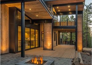 Rustic Contemporary Home Plans Mountain Retreat Blends Rustic Modern Styling In Martis Camp