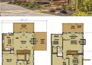 Rustic Home Plans with Loft Small Cabin Home Plan with Open Living Floor Plan In 2018
