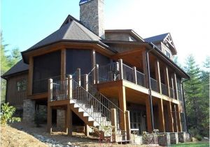 Rustic Home Plans with Walkout Basement Rustic Mountain House Plan Walkout Basement Jpg 560 420