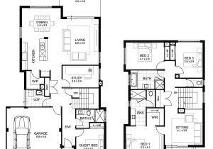 Sample Floor Plans 2 Story Home Double Storey 4 Bedroom House Designs Perth Apg Homes