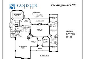 Sandlin Homes Floor Plans Sandlin Floorplans Kingswood I Sandlin Homes