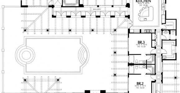 Santa Fe Style Home Plans Courtyard Home Plans Homedesignpictures