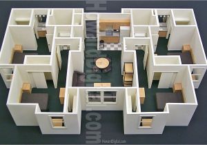Scale Model House Plans Floor Lay Out Foam Board Model Building Modeling