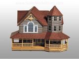 Scale Model House Plans Old Victorian Home Finished with Model Builder Patterns
