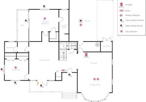 Secure Home Floor Plans Example Image House Plan with Security Layout