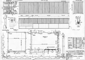 Shipping Container Home Plans Amp Drawings iso Standard 40 39 Low Cube Shipping Container Drawing