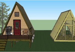 Simple A Frame Home Plans 14 39 X14 39 Tiny A Frame Cabin Plans by Lamar Alexander