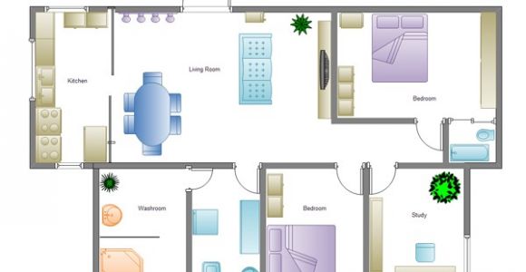Simple Home Building Plans Building Plan software Edraw