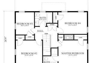 Simple Home Design Plans Simple House Blueprints with Measurements and Simple Floor