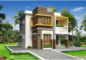 Simple Home Plans Kerala Inspiring Small Double Storied Contemporary House Design