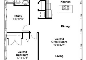 Simple One Room House Plans Simple One Bedroom House Plans Home Plans Homepw00769