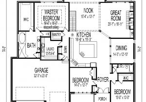 Simple Plan House Of Blues 2018 Simple 3 Bedroom House Floor Plans Single Story Savae org