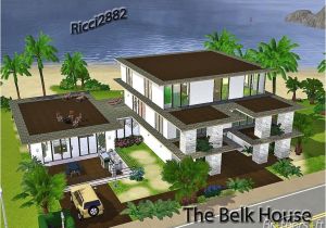 Sims 3 Home Plans Sims3 Belk House Free Download