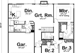 Single Home Floor Plans Simple Single Story Home Plan 62492dj Architectural