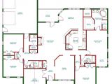 Single Home Floor Plans Traditional Ranch House Plan Single Level One Story Ranch