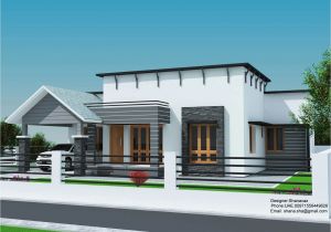 Single Home Plans Small Plot 3 Bedroom Single Floor House In Kerala with