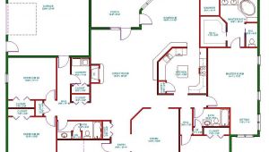 Single Level Home Plans Traditional Ranch House Plan Single Level One Story Ranch