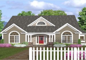 Single Level House Plans with Wrap Around Porches One Story House Plans with Front Porches One Story House