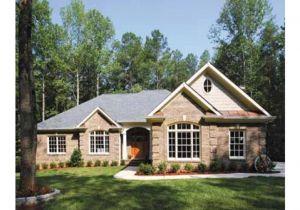 Single Story Brick House Plans One Story House Plans with Brick and Stone
