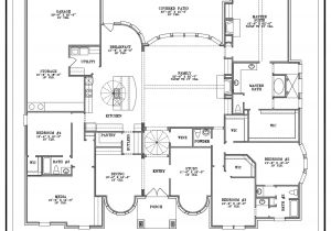 Single Story Home Floor Plans House Plans 1 Story Smalltowndjs Com