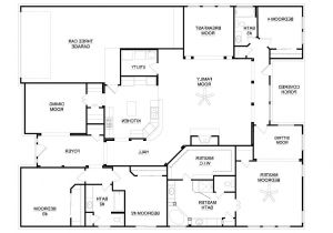 Single Story Home Plans 4 Bedroom House Plans One Story 2018 House Plans and
