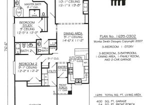 Single Story House Plans for Narrow Lots One Story Narrow House Plans