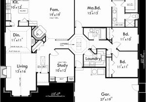 Single Story House Plans with 3 Car Garage Amazing One Story House Plans with 3 Car Garage