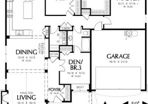 Single Story House Plans with 3 Car Garage Single Story Cottage Plan with Two Car Garage 69117am