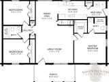 Single Story Log Home Floor Plans Lafayette Plans Information southland Log Homes