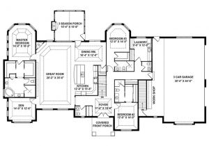 Single Story Open Floor Plan Home Craftsman House Plan Story Retreat Open Floor House