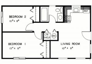 Sketch Plan for 2 Bedroom House Simple Two Bedrooms House Plans for Small Home Modern