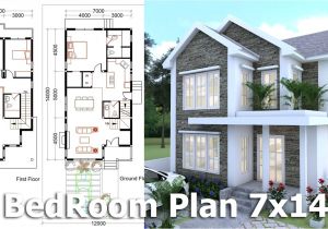 Sketchup Home Plans Sketchup Modeling Home Plan 7x14m Youtube