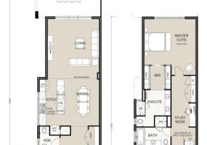 Skinny Home Plans Floor Plan Friday Narrow Block Double Storey