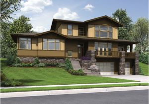 Sloped Lot Home Plans Craftsman Styled Sloped Lot House Plan the Renicker