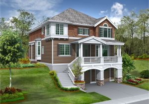 Sloped Lot Home Plans for the Front Sloping Lot 2357jd 2nd Floor Master