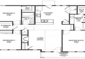 Small 4 Bedroom Home Plan Small 3 Bedroom House Floor Plans Simple 4 Bedroom House